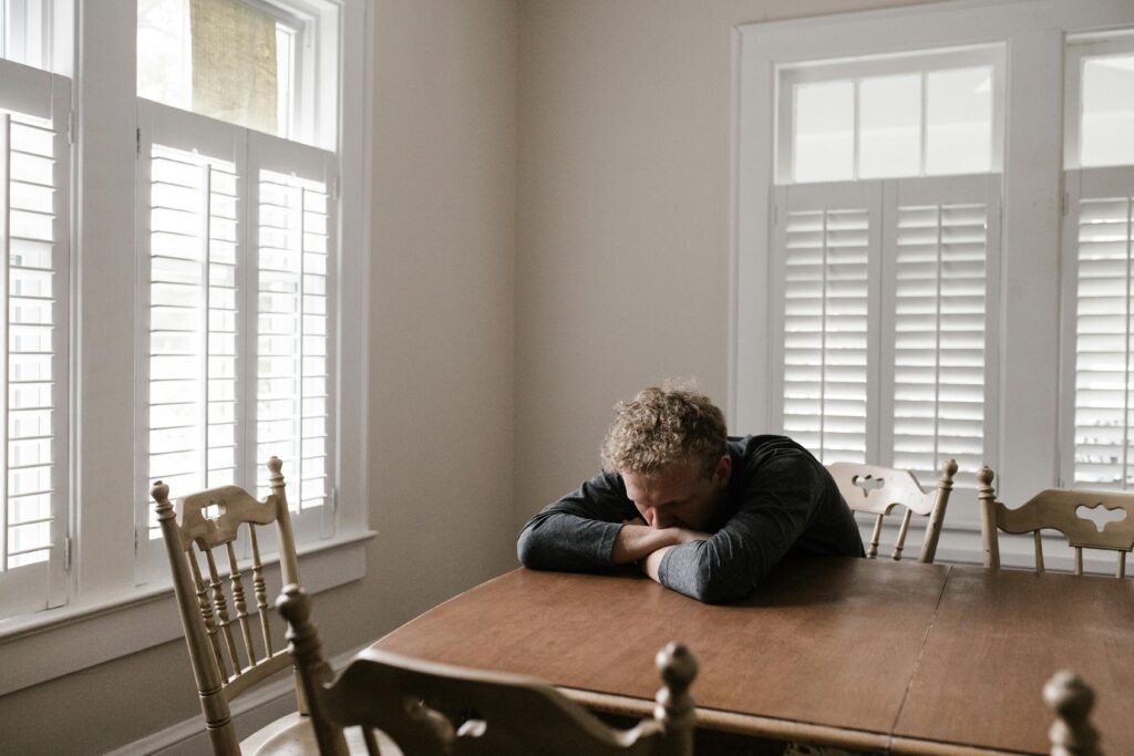 A person suffering from bipolar disorder.